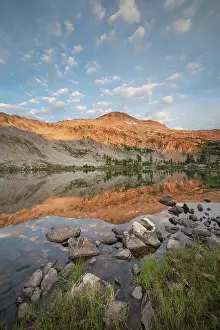 Twin Prints: Twin Lakes and Snowyside Peak, Alice-Toxaway Lakes Loop Trail
