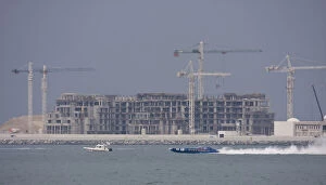 Arab Gallery: UAE, Dubai. Powerboat Victory speeds past