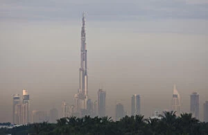 Pollution Gallery: UAE, Dubai. Skyline with Burj Dubai Hotel