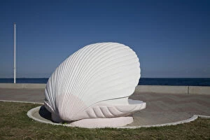 Shell Gallery: UAE, Fujairah. Bench shaped like an oyster