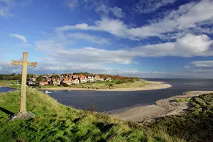 Villages Prints: UK - Alnmouth coastal village and holiday resort