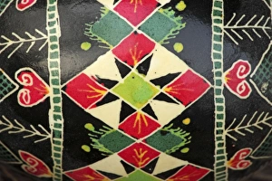 Patterns Collection: Ukrainian Painted Easter Egg - close-up