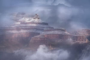 Storm Gallery: USA, Arizona, Grand Canyon National Park. Winter