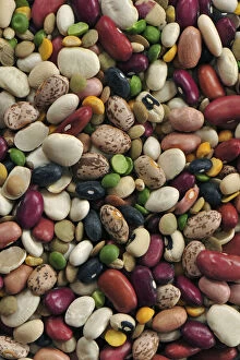 USA. Colorful dried bean soup mixture