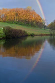 Images Dated 11th November 2011: USA, Delaware, Wilmington. Rainbow reflects