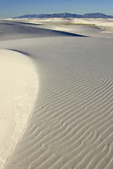 Dune Prints: USA - The glistening dunes of White Sands in the Tularosa Basin are not sand