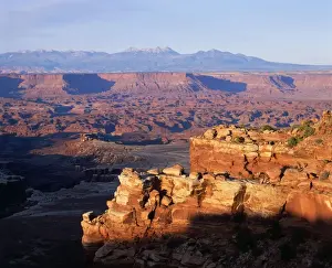 USA - La Sal Mountains in the background Canyonlands National Park, Utah, USA