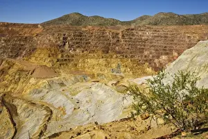 Mining Prints: USA - The Lavender Pit, Part of the Copper Queen Mine run by Phelps Dodge Corp