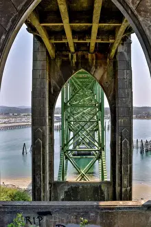 Bridge Prints: Usa, Oregon, Newport. Yaquina Bay Bridge Date: 03-08-2021