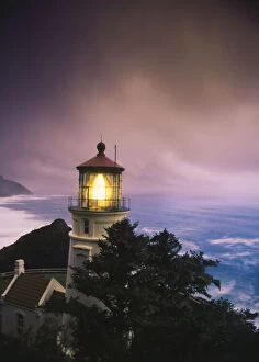 USA, Oregon, View of Heceta Head Lighthouse