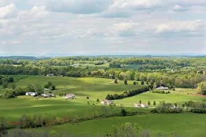 Hill Gallery: USA, Tennessee. Glorious spring landscape rolling