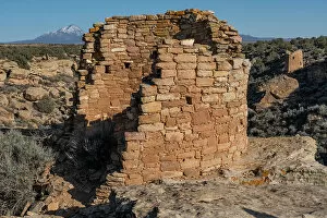 Ancient Collection: USA, Utah. Ancient ruin along the Little Ruin Trail, Hovenweep National Monument. Date: 30-03-2021