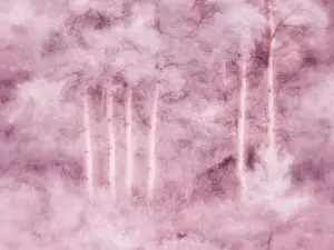 USA, Utah, Aspen Grove in infrared of the Logan Pass area Date: 25-09-2020