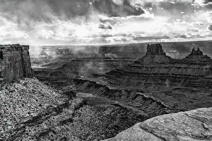 Dead Prints: USA, Utah. Black and white image