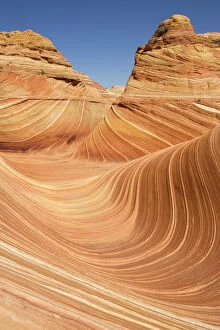 Images Dated 14th April 2005: USA - The Wave, a breathtaking work of art, naturally carved in beautiful red