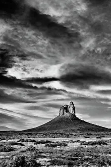 : USA, Wyoming. The Boars Tusk, Red Desert. Date: 26-06-2020