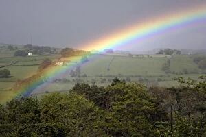 USH-1635 April Rainbow - West Allen river valley, beside Allendale
