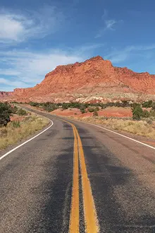 Highway Prints: Utah, Highway 24 in Capitol Reef National Park Date: 17-10-2021