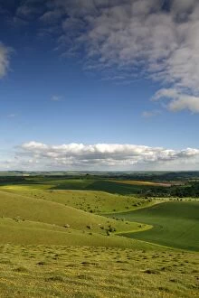 Images Dated 17th May 2007: The Vale of Pewsey seen from Walkers Hill, which is part of the Pewsey Downs Nature Reserve near