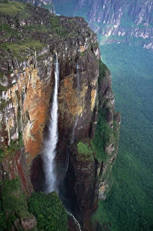 Tall Collection: Venezuela - aerial Angel Falls. Canaima National Park, Bolivar State