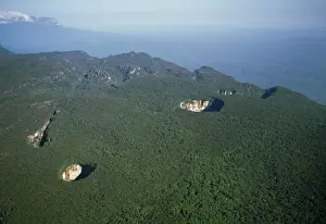 Venezuela - aerials of Tepuis, South America: Sarisarinama sink hole with rainforest, Jaua-Sarisarinama National Park at the far south-west of Bolivar State, Venezuela AWA0200
