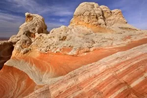 Vermillion Cliffs - White Pocket - carved rock made of jurrasic-age Navajo Sandstone that is approximately 190 millions