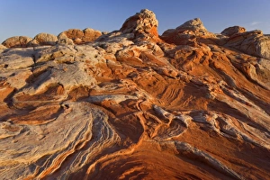 Images Dated 30th April 2009: Vermillion Cliffs - White Pocket - carved rock made of jurrasic-age Navajo Sandstone that is
