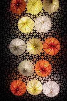 Vietnam. Colorful lamps for sale. Date: 20-06-2019