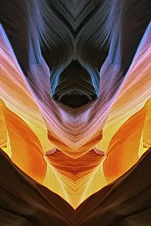 Canyon Prints: View of Antelope Canyon, Page, Arizona Date: 15-02-2007