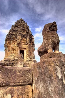 View of Bakong Temple, Angkor Wat, Cambodia