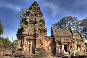 Angkor Gallery: View of Banteay Srei, Angkor, Siem Reap