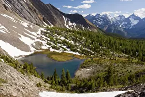 Height Prints: View from above Chester Lake - Peter Lougheed Provincial Park near Kananaskis