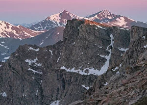 Basin Gallery: View from Mount Evans of Mount Bierstadt and The