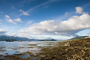 Boat Collection: View across sea loch from Port Appin - Argyll, Scotland