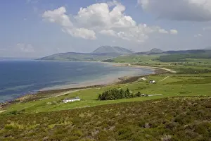 View of west coast near Torbeg Arran Scotland UK