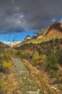Stormy Gallery: The Virgin River in autumn under dramatic