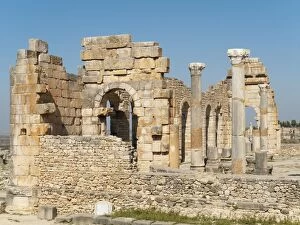Images Dated 21st October 2010: Volubilis is a well preserved Roman archaeological