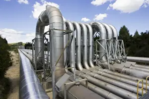 Station Prints: Wairakei Geothermal Power Station - near Taupo North Island New Zealand