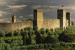 Walled city of Monteriggioni, in the province