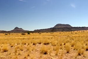 WAT-8212 Africa - Damaraland. Dry grass landscape