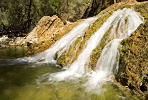 Water flowing over rocky terrain - Namib Desert - Namibia - Africa