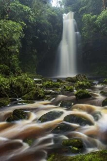 Images Dated 27th November 2016: waterfall Lindosa, rainforest stream with brown