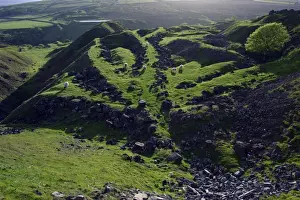 Metals Prints: West Rigg Open Cut-old iron ore mine, SSSI, beside Westgate, Weardale, Durham UK