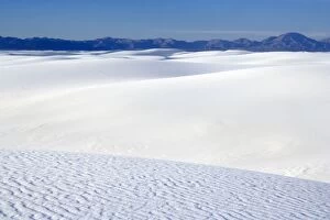 White Sand Dunes - sea of white gypsum dunes