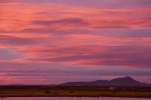 Sunsets And Sunrise Prints: Whitewater Draw Wildlife Area, - well-known sandhill crane roosting site - at sunset; south-east Arizona