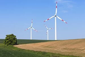 Images Dated 20th May 2012: Wind Turbines - on arable land