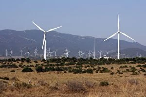 Images Dated 24th June 2007: Windmills / Turbines at wind farm near Tarifa - Spain