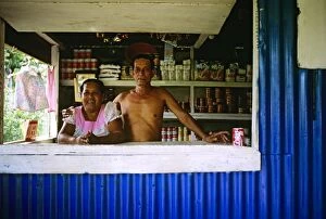 Workers - Shop in village Pohnpei Island