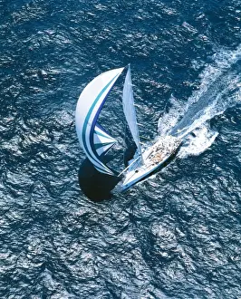 Boats Prints: Yacht Race JPF 12617 Sydney to Hobart yacht race - December 26th 1998 © Jean-Paul Ferrero / ARDEA LONDON