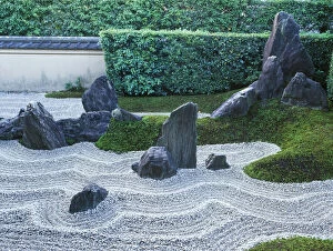 Buddhism Gallery: Zuiho-in Temple Rock Garden, Daitokuji